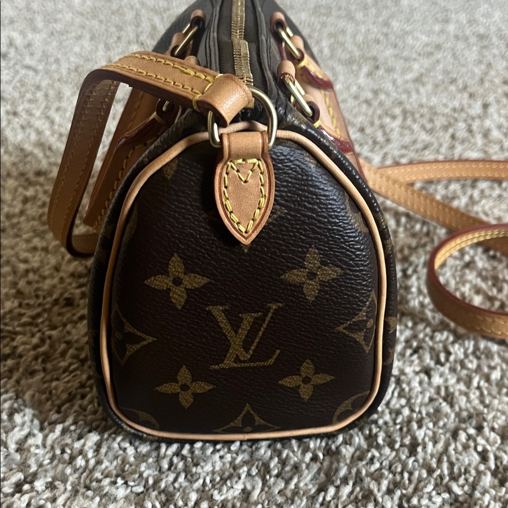 Louis Vuitton Nano Speedy Monogram Mini Crossbody Bag - Picture 8 of 16